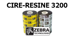 Ruban cire/résine 3200 imprimante ZEBRA