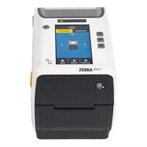 Zebra ZD611-HC, 12 pts/mm (300 dpi), écran (couleur), USB, BT (BLE), Ethernet, EPLII, ZPLII, en kit (USB), blanc