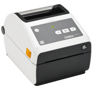 Zebra ZD420t Healthcare, 8 pts/mm (203 dpi), CR, HTR, EPLII, ZPLII, USB, BT, WiFi, blanc